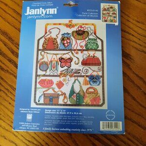 Janlynn Purse Collection Counted Cross Stitch 14 Count Purse Collection New